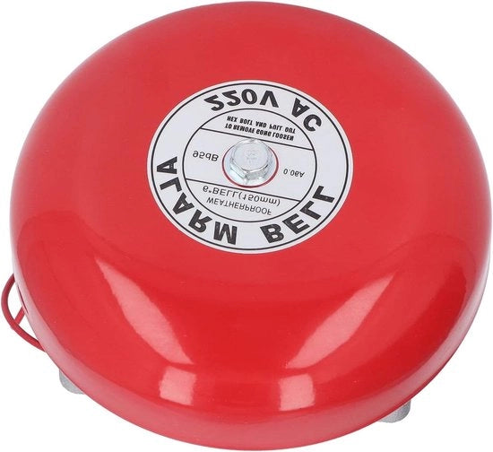 Sirena di Allarme Elettrica con 95dB di Potenza Sonora per Casa, Hotel, Barca, Ufficio - Materiale Metallico - 6 Pollici - 220V