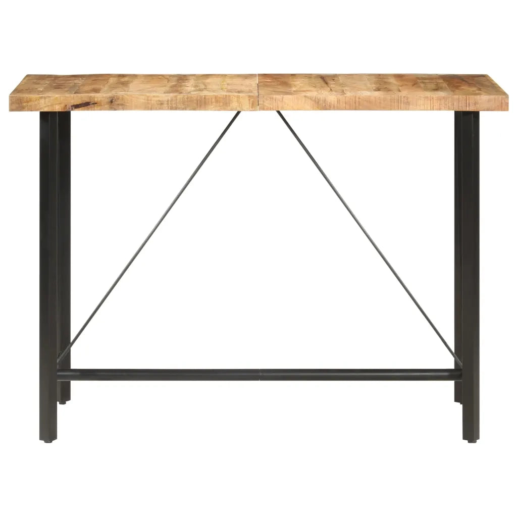 Tavolo da Bar 150x70x107 cm in Legno Ruvido di Mango 286612