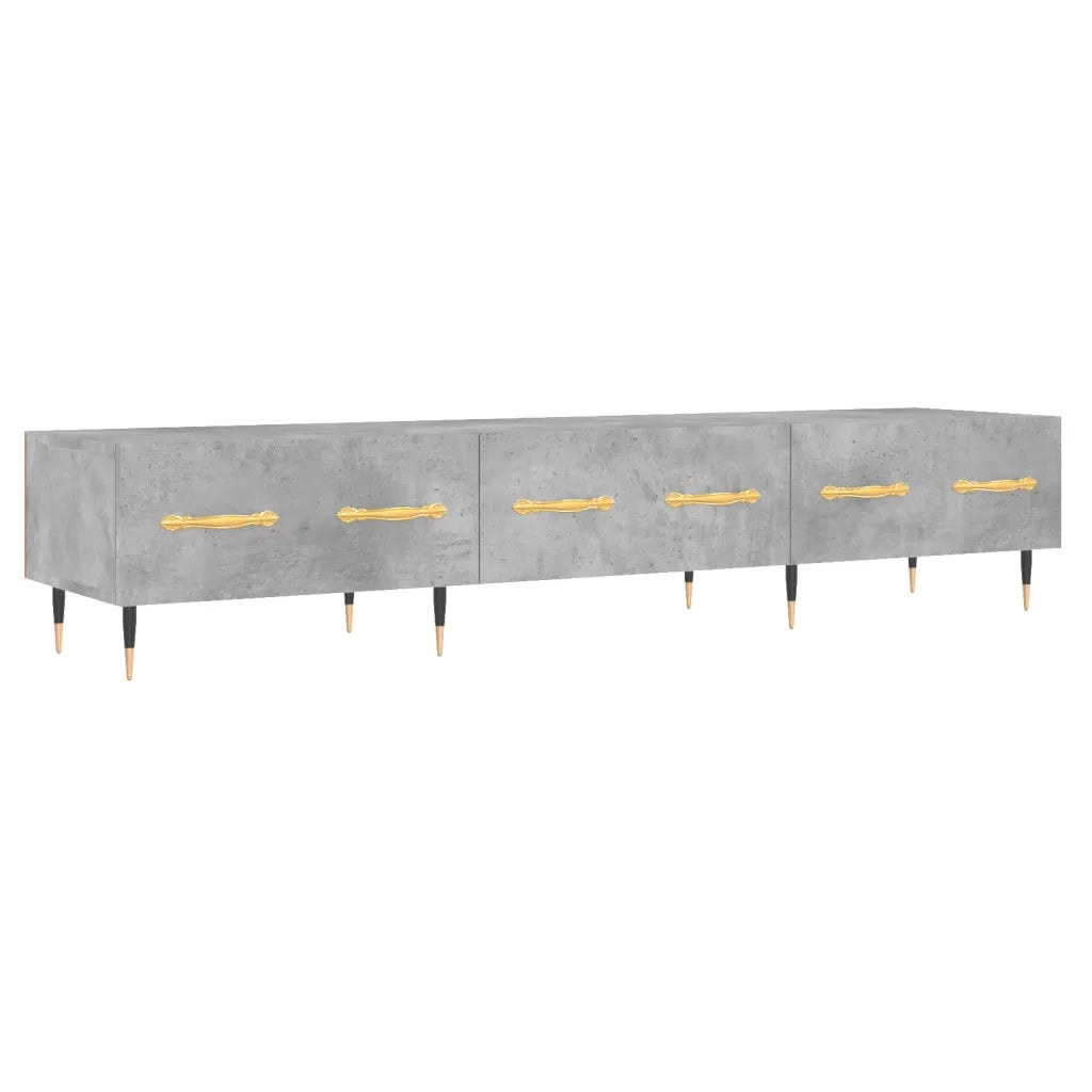 Mobile Porta TV Grigio Cemento 150x36x30 cm Legno Multistrato 829136