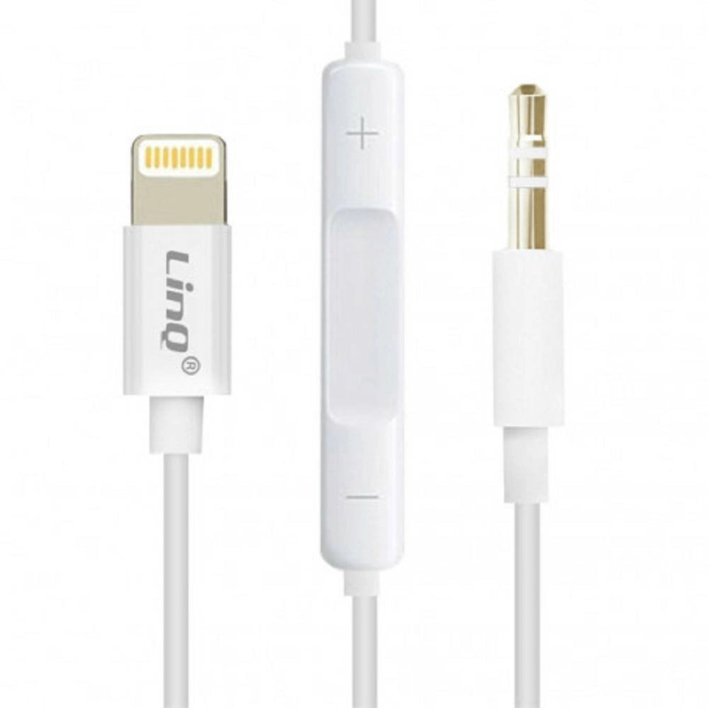 Trade Shop - Cavo Adattatore Audio Da Lightning Iphone A Aux Jack 3,5mm Maschio 1mt Ip-7726 -
