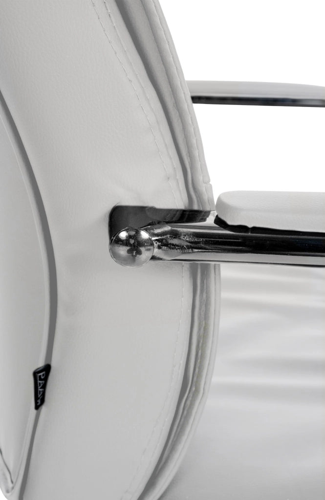 Sedia Sievert in similpelle bianco