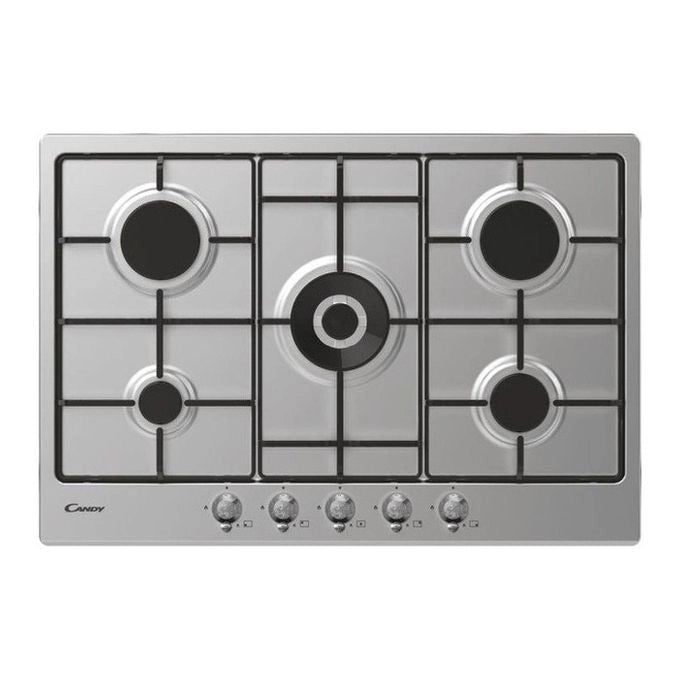 Candy Classic CHW74WTX Acciaio inox Da incasso 75 cm Gas 5 Fornello(i)