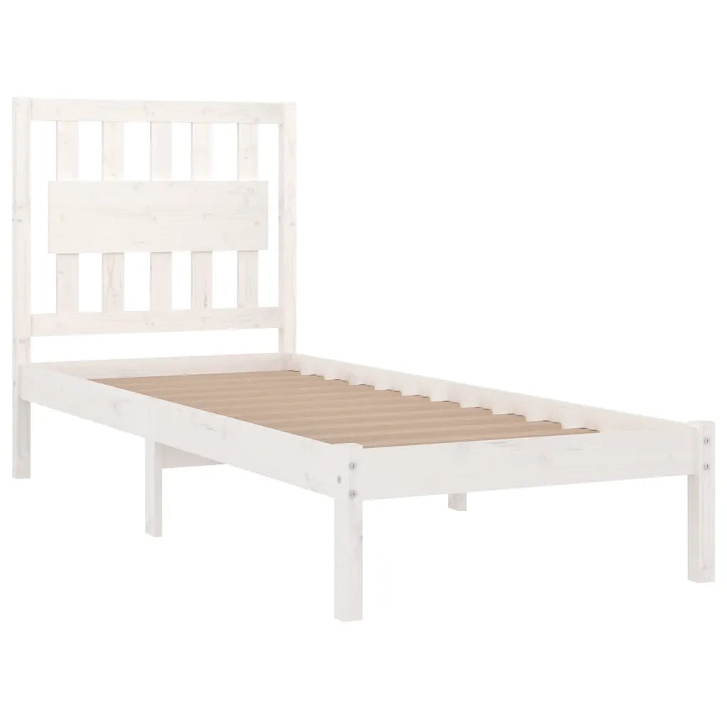 Giroletto Bianco in Legno Massello di Pino 90x200 cm cod mxl 36528