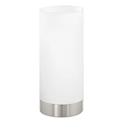 Lampada Da Tavolo Moderna Damasco 1 Acciaio Nichel Satinato 1 Luce E27