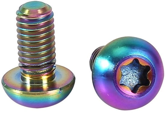 Viti per bicicletta 12 pezzi - Lega di titanio - Resistente alla corrosione - Leggero - Alta resistenza - Disponibili in diverse colorazioni - Viti