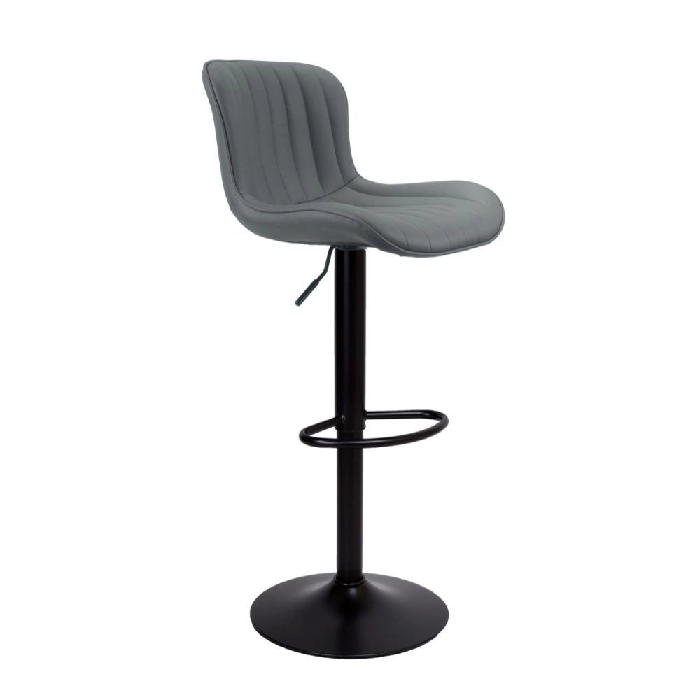 2x Sgabello regolabile Snas grigio scuro con piede nero