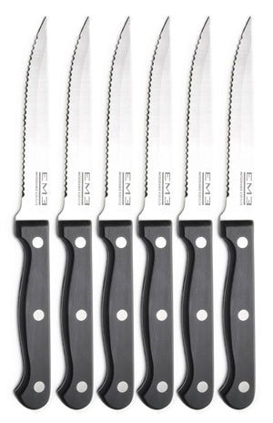 Set Coltelli per Bistecca 6 Pezzi in Acciaio Eme Rodeo