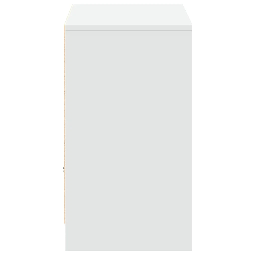 Porta TV multimediale scaffale per televisione televisore buffet sala da pranzo soggiorno camera da letto con LED 91 x 34 x 61 cm pannelli compositi bianco 02_0026454