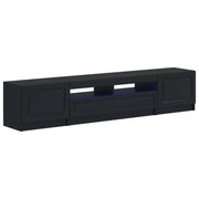 Mobile TV LED a 5 pezzi Nero Legno ingegnerizzato 3416999