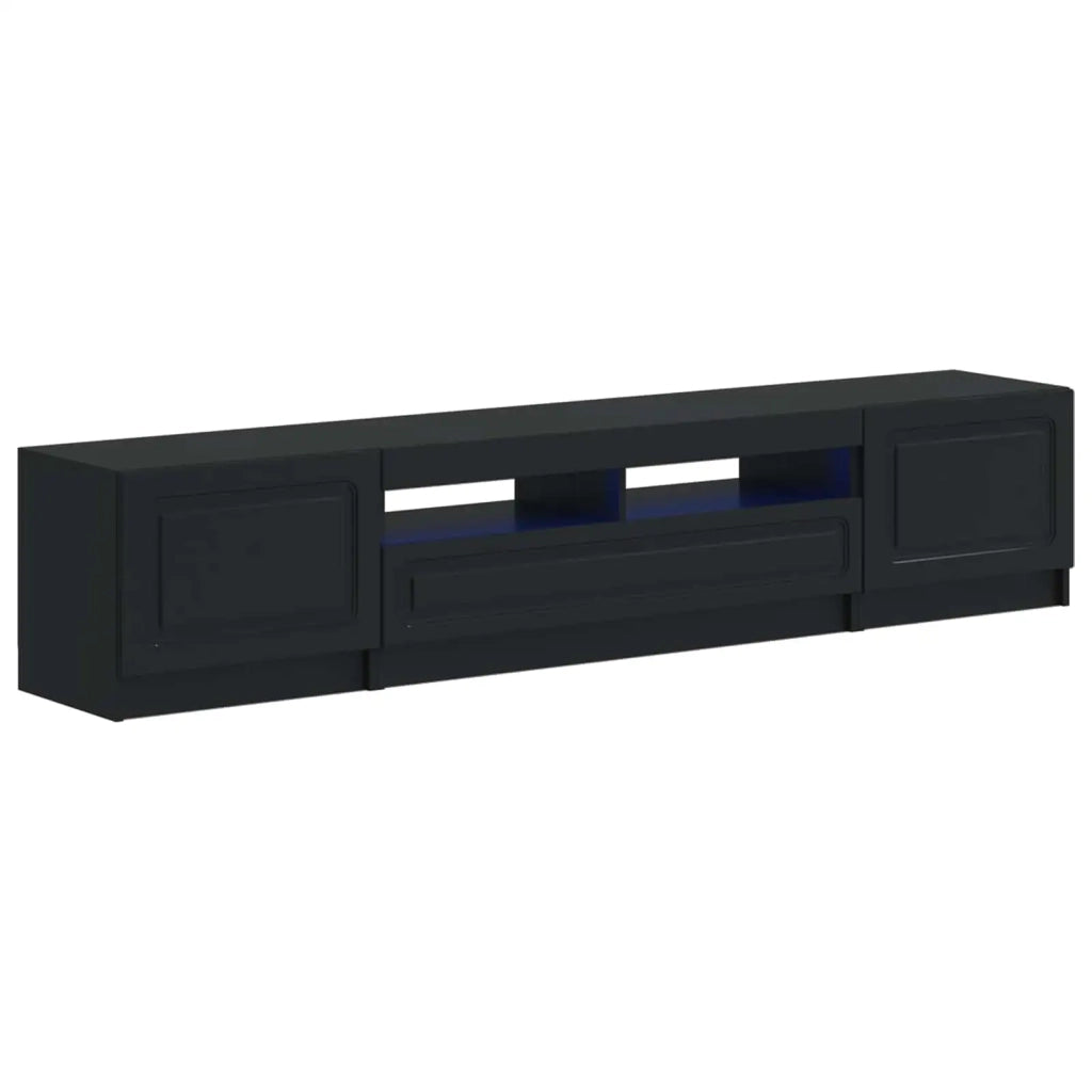 Mobile TV LED a 5 pezzi Nero Legno ingegnerizzato 3416999