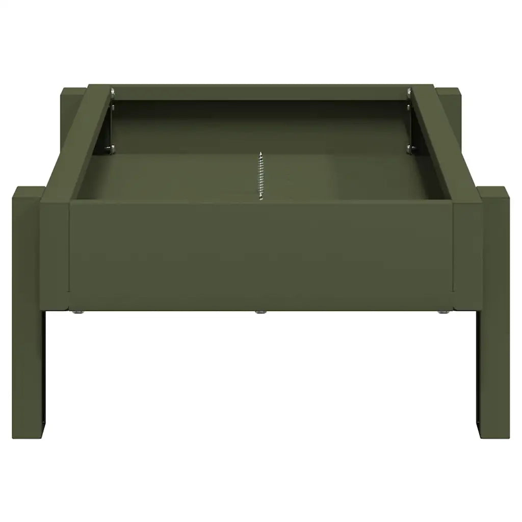 Mangiatoia per polli Verde oliva 80 x 28 x 13.5 cm CFW8842699