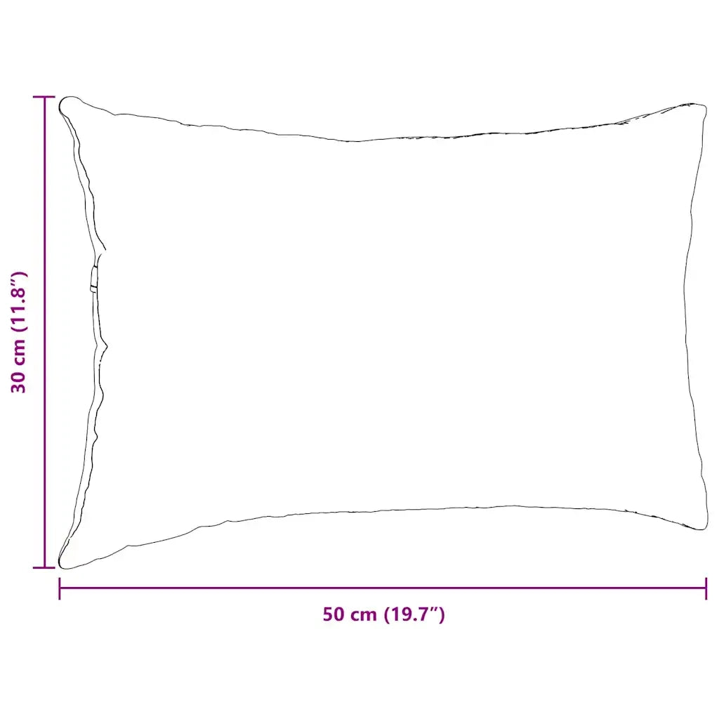 Cuscini da Divano 2 pz-Set di 2 Cuscini per Sofa Blu 50 x 30 cm Tessuto