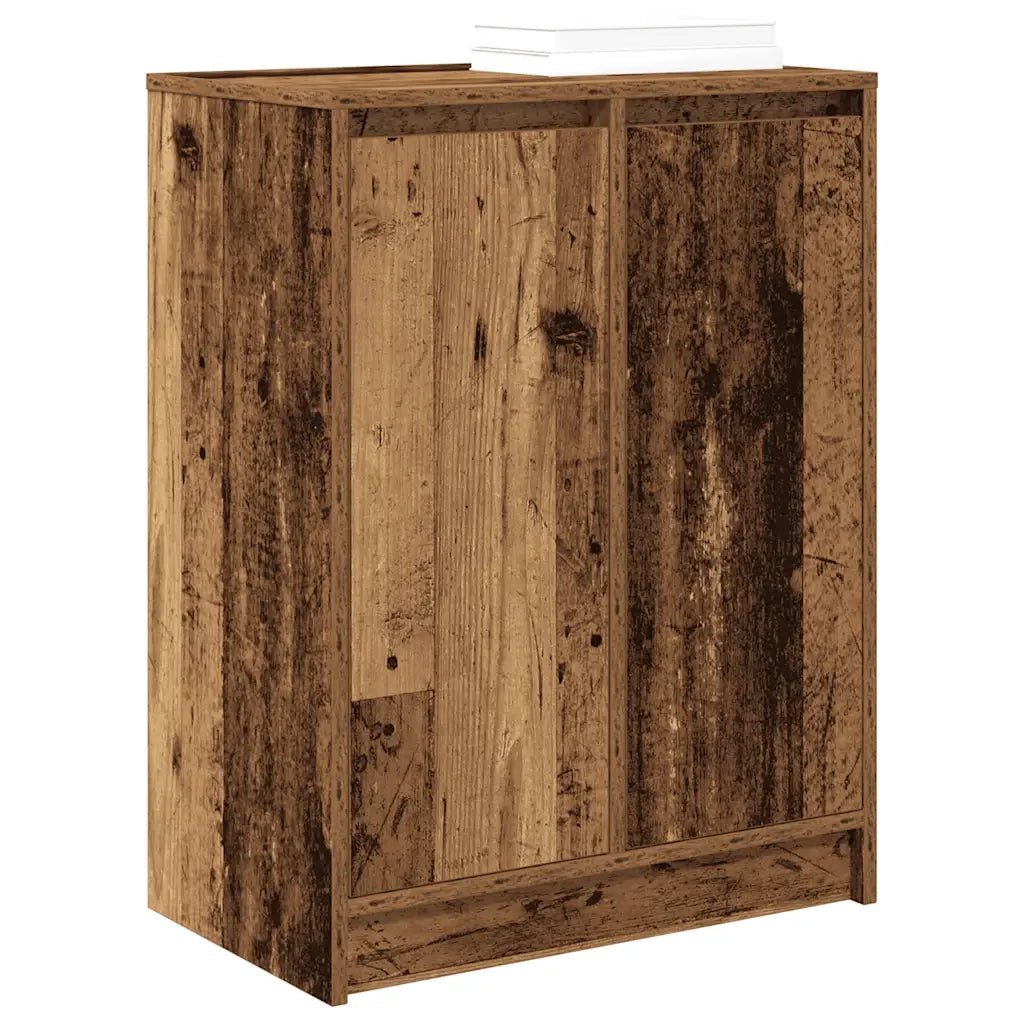 Scarpiera Legno Antico 57x34x76 cm in Legno Multistrato 861875