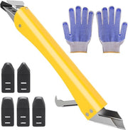 Kit di rimozione e finitura in silicone 4 in 1 - Strumento in acciaio inossidabile - Verificare e completare - Per uso domestico - Cucina - Bagno - Finestre - Piani di pavimento - Docciaschiera - Fessura di dilatazione.