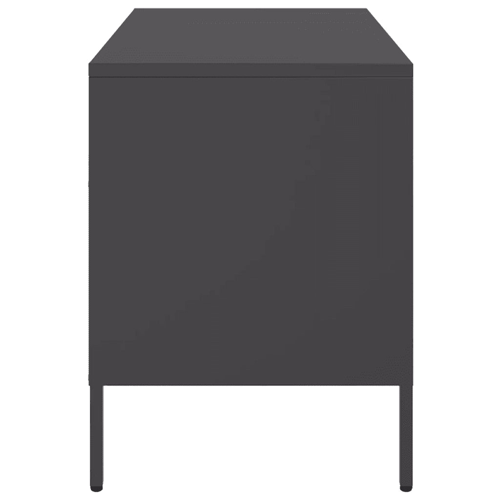 Mobile TV | Armadietto TV | Mobile Porta TV Nero 68x39x50,5 cm in Acciaio