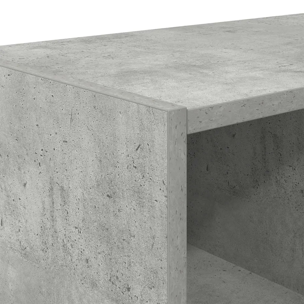 Scarpiera Impilabile-Scaffale per scarpe Grigio Cemento 89,5x30x40 cm