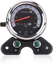 Contachilometro Universale - 12V - Dimensioni 95 x 105 mm - Adatto per la maggior parte delle Motociclette - Con Illuminazione degli Strumenti - Peso 730g - Contachilometro per Motocicletta