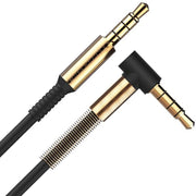 Trade Shop - Cavo Audio 1m Angolo 90 ° Gradi A L Jack 3,5mm Stereo Aux Iphone -