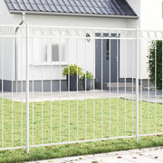 Elemento Recinzione ASSEN Bianco 170 x 200 cm Acciaio 42003925