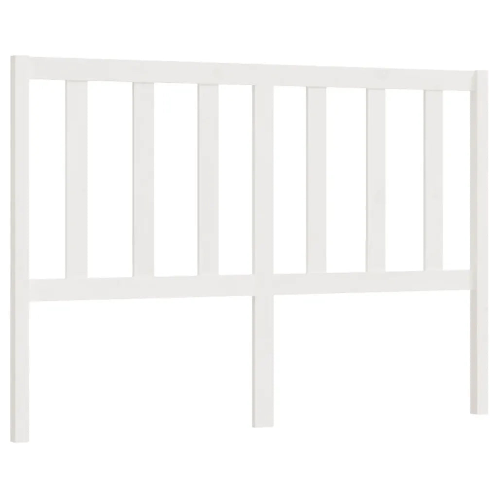 Testiera per Letto-Testata-Testiera Decorativa Bianca 146x4x100 cm Legno Massello di Pino 396022