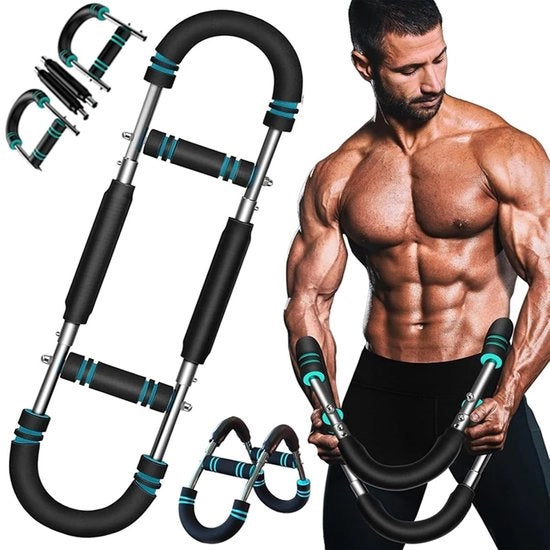 Allenatore del Torso - Soluzione Effettiva - Espansore di Seno Regolabile - Attrezzatura Fitness - Acciaio Duraturo - Allenamento a Casa - Incrementa la Forza del 40% - Attrezzatura Fitness