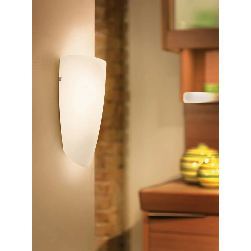 Applique Contemporanea Nemo Acciaio Nichel Satinato 1 Luce E27