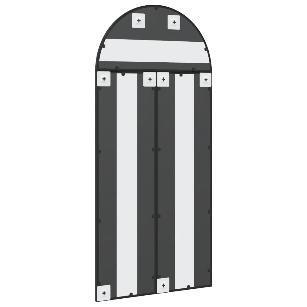 Specchio da Parete | Specchio decorativo Nero 60x130 cm Arco in Ferro