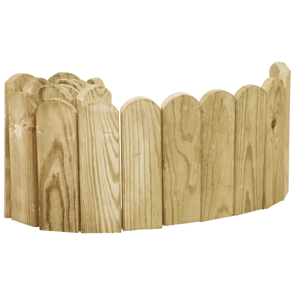 Rotolo di Bordura Verde 120 cm in Legno di Pino impregnato 49105