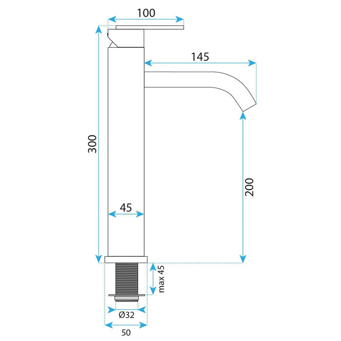 Rubinetto Da Bagno Rea Ontario Brush Nickel