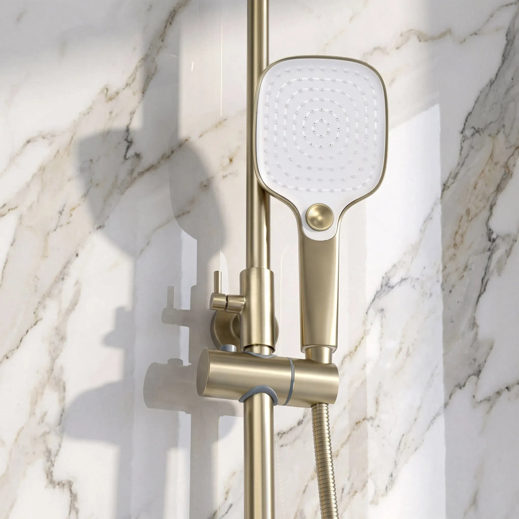 Set Doccia Premium Rea Como M1 Brush Gold