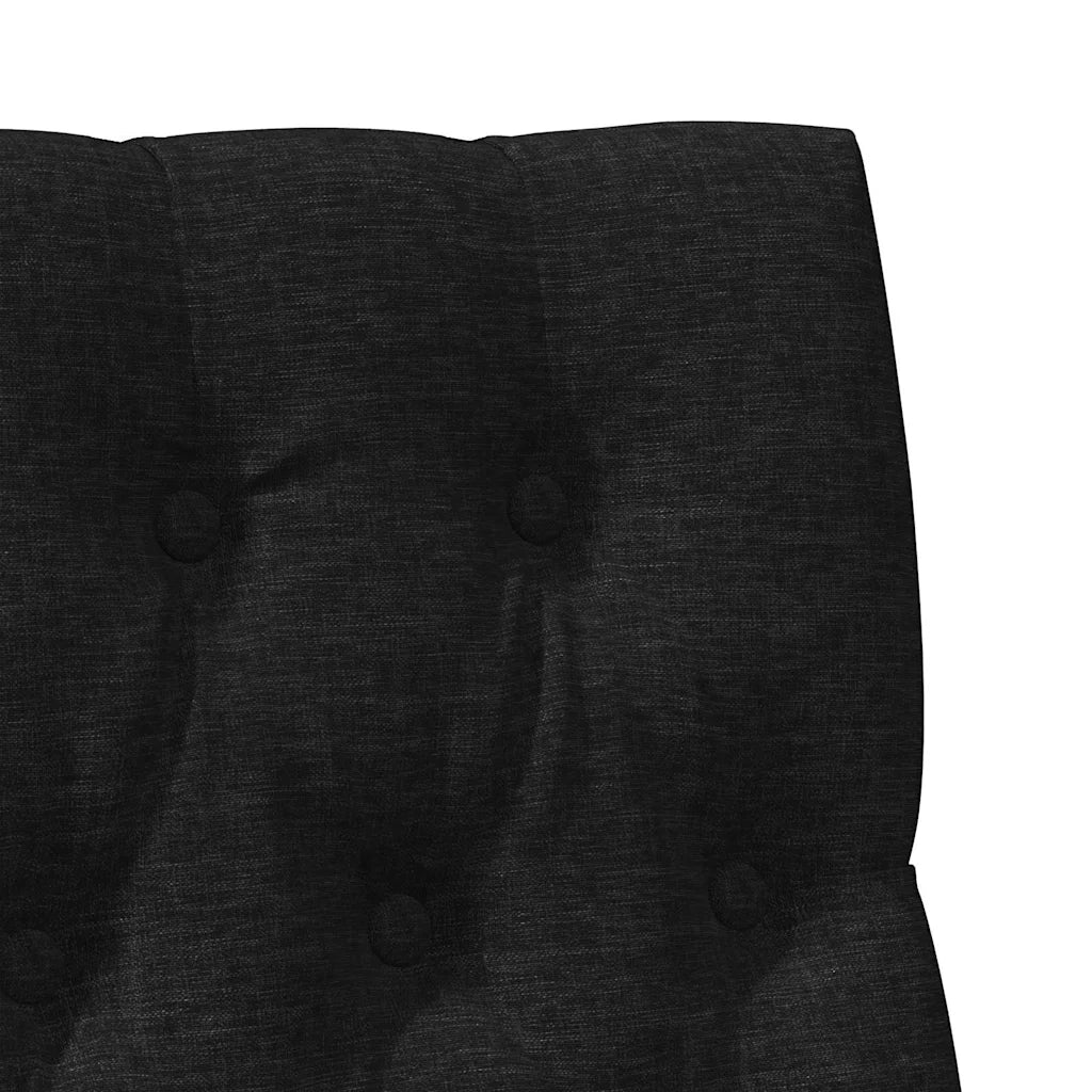 Testiera imbottita-Testiera con Cuscini-Testata Nero 90 cm Pino massello 511514