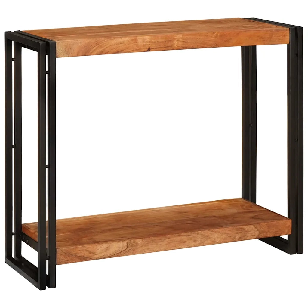 vidaXL Tavolo consolle 90 x 33 x 75 cm legno massello di acacia