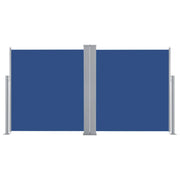 Tenda da sole laterale retrattile/schermo privacy per patio giardino terrazza balcone 160 x 600 cm blu 02_0007139