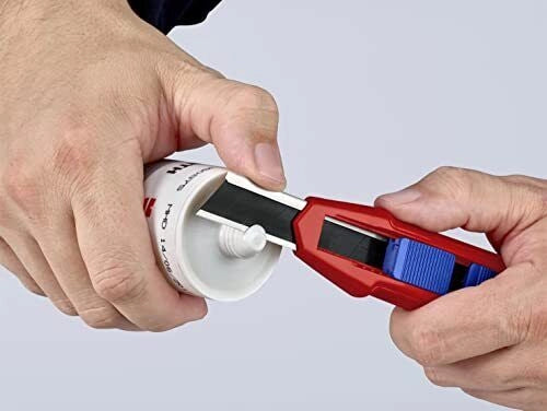Knipex 90 10 165 BK CutiX Taglierino Universale lama retrattile segmentata 18 mm impugnatura magnesio colore Nero