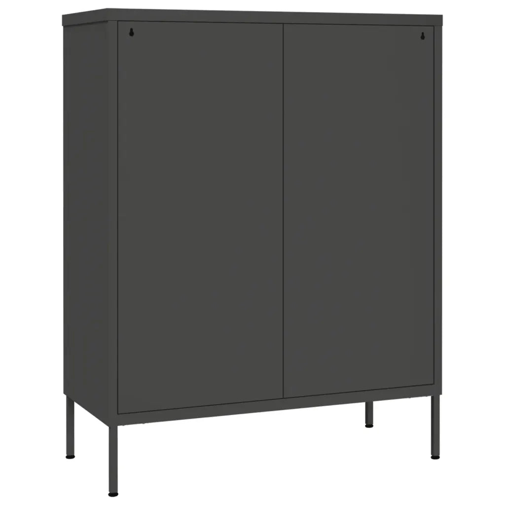 Mobile a 6 cassetti da 80 x 35 x 101,5 cm con guide in acciaio antracite design moderno e robusto 02_0046841
