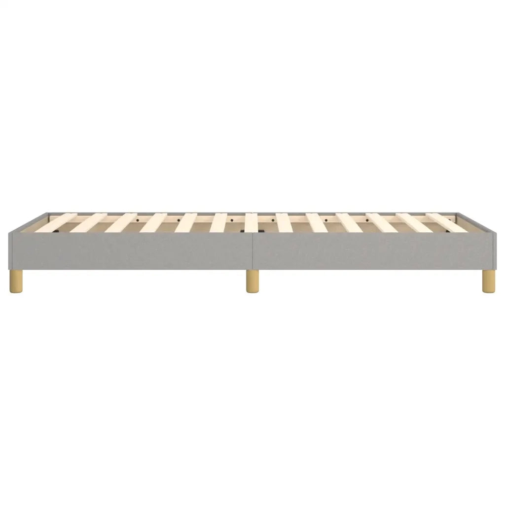 Struttura Letto a Rete a Molle-Giroletto Grigio Chiaro 100x200 cm Tessuto 190068