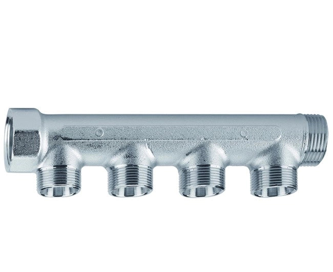 COLLETTORE LINEARE IN OTTONE PER RISCALDAMENTO MASCHIO FEMMINA 1x 4 VIE   ARTECLIMA S.R.L.