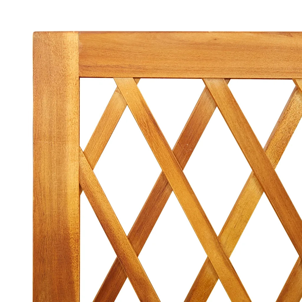 Fioriera con Traliccio 100x32x165 cm Legno Massello di Acacia 364901