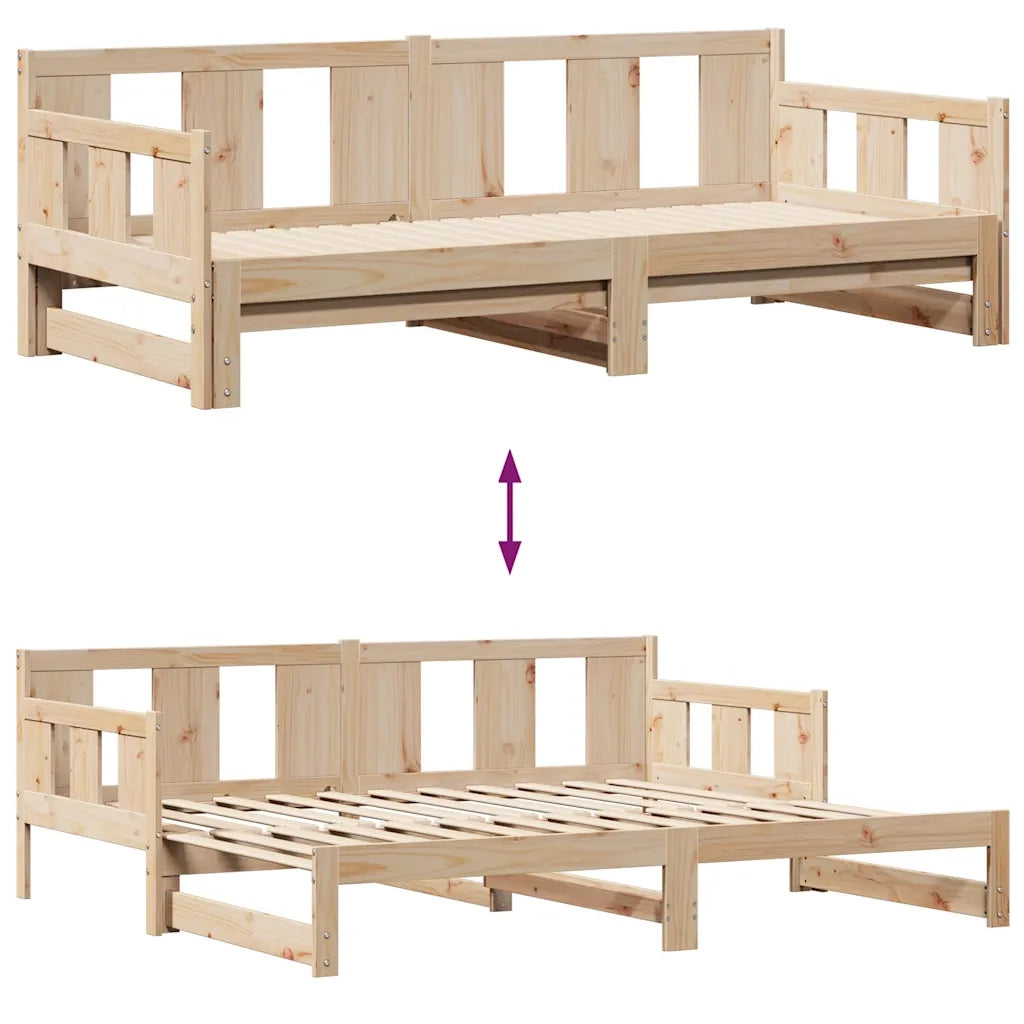 vidaXL Divano Letto Estraibile con Cassetti senza Materasso 90x190 cm