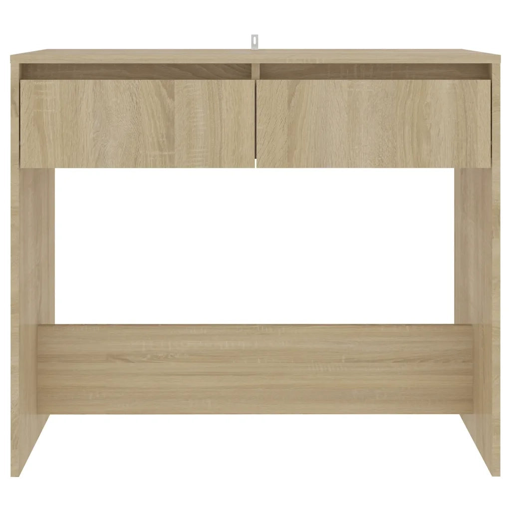 Tavolo Consolle | Tavolo d'Ingresso Rovere Sonoma 89x41x76,5 cm in Acciaio
