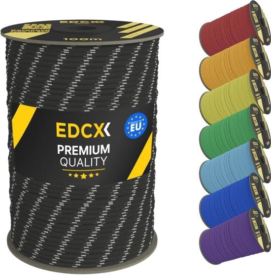Tessuto in Nylon Paracord 4mm - 100 metro per Campeggio, Canoa e Artigianato