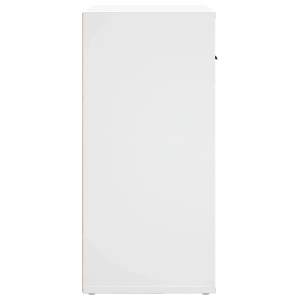 Buffet credenza cassettiera armadio mobile contenitore organizer per cucina soggiorno salotto 80 x 33 x 70 cm legno ingegnerizzato bianco 02_0030511