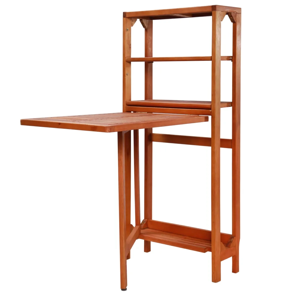 Set da Bistrot 3 pz Pieghevole in Legno Massello di Acacia 44013