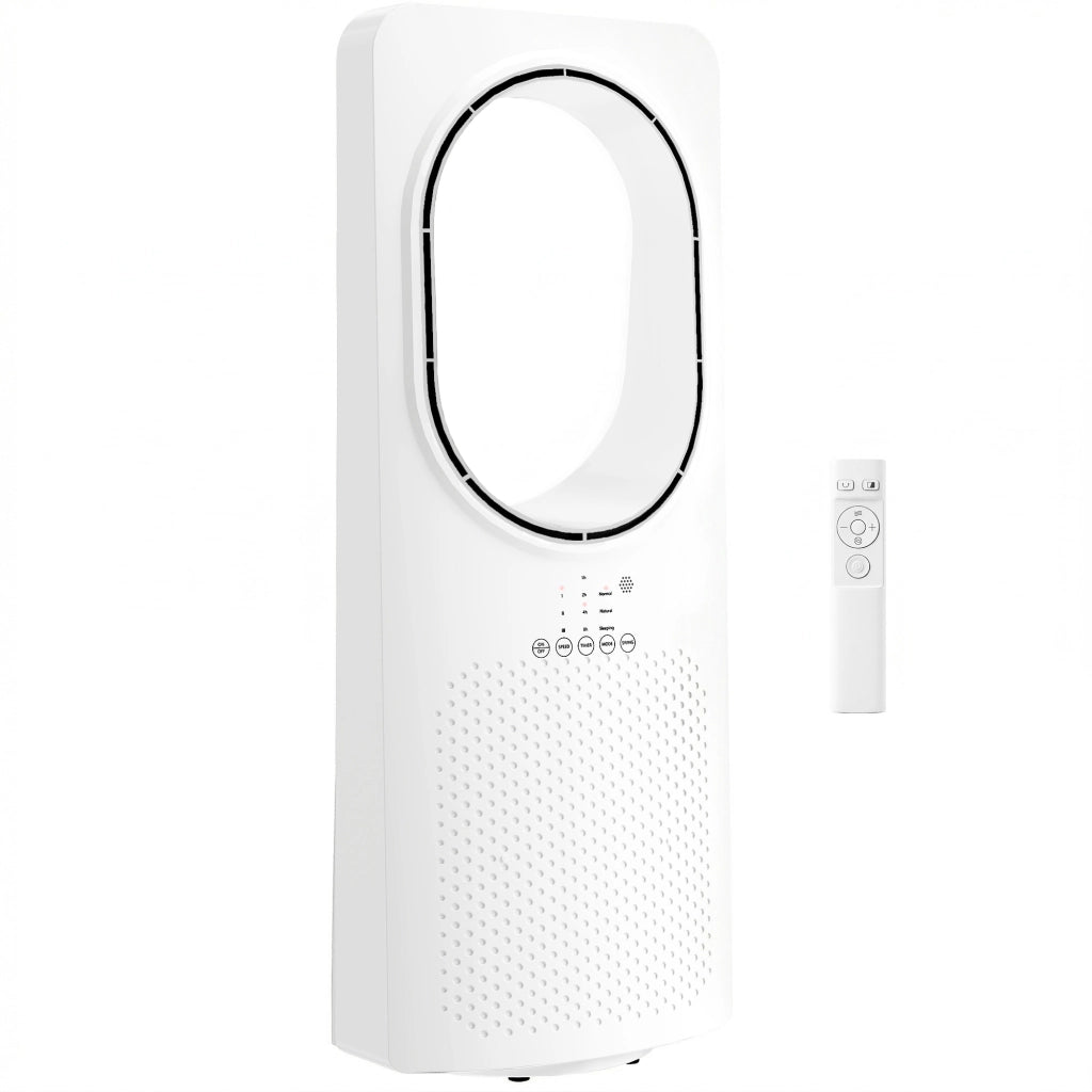Ventilatore a colonna ¨C zephmum ¨C 36 dB, oscillante, telecomando, bianco