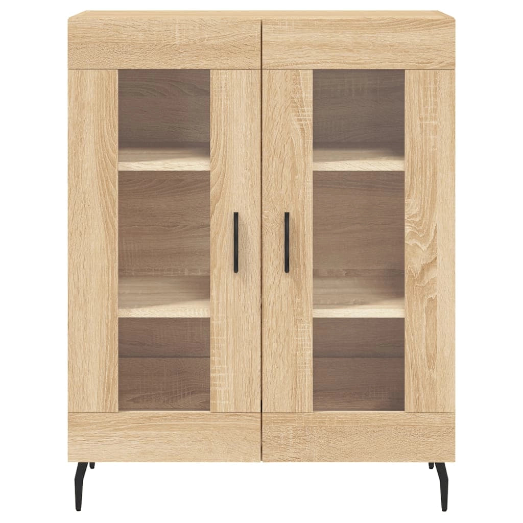 Buffet credenza cassettiera armadio mobile contenitore organizer cucina soggiorno salotto rovere Sonoma alto 69,5 x 34 x 180 cm legno ingegnerizzato marrone 02_0034160