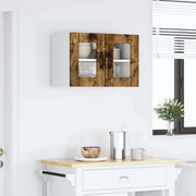 Mobile in vetro da parete LUCCA Rovere Fumo 60 x 31 x 40 cm 884975