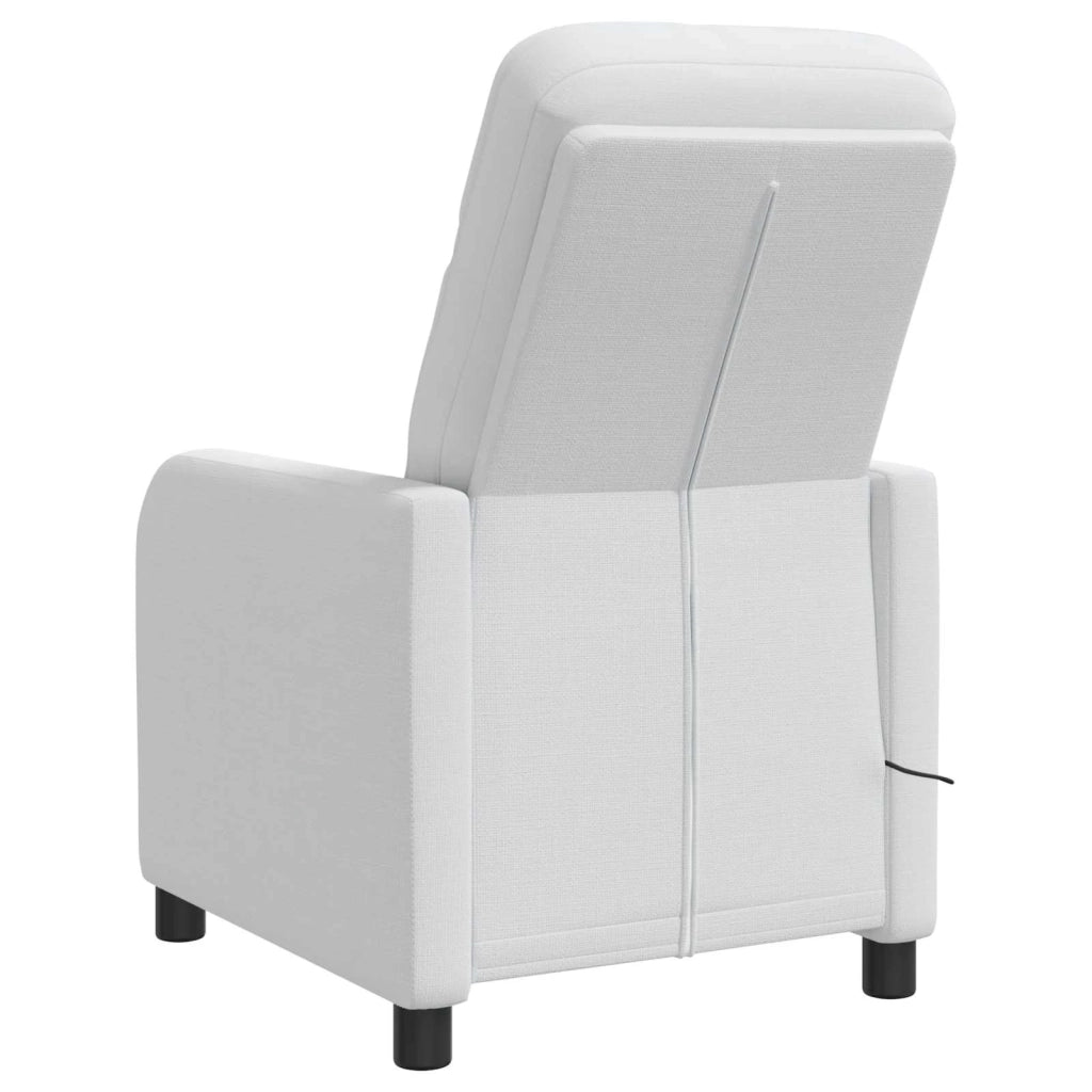 Divano Sedia-Poltrona Massaggiante Bianco Tessuto 856798