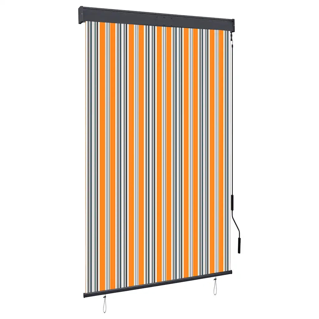 Tenda a Rullo per Esterni 120x250 cm Giallo e Blu