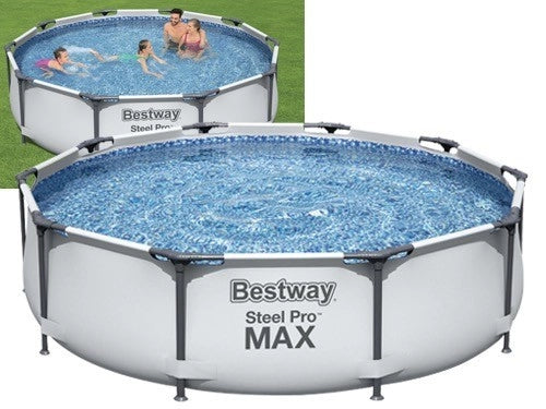 PISCINA TONDA FUORI TERRA STEEL PRO MAX BESTWAY 305xH76  -56406
