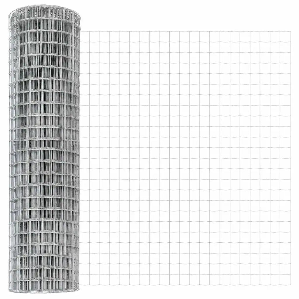 Recinzione da Giardino | Recinzione con Posto Argento 1,4 x 10 m Acciaio